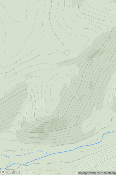 Thumbnail image for The Law [Central Scotland from Dumbarton to Montrose] [NN955057] showing contour plot for surrounding peak